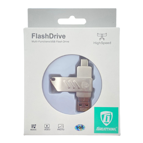 LLAVE MAYA MULTIPLATAFORMA 8GB GREATTHINK PLATEADA