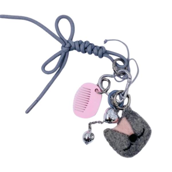 Llavero Chunky Con Charm Gato