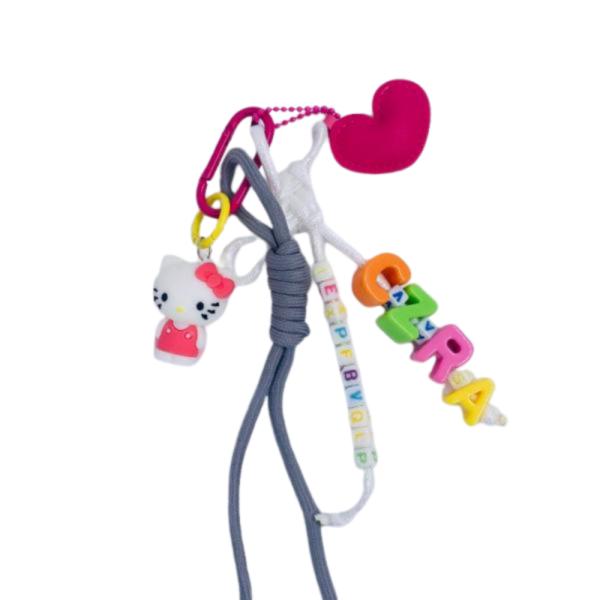 Llavero Chunky Con Charm Hello Kitty