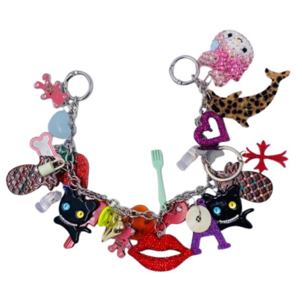 Llavero Chunky Con Charm Kiss