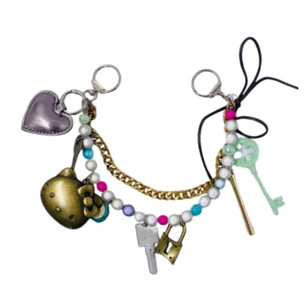 Llavero Chunky Con Charm Kitty