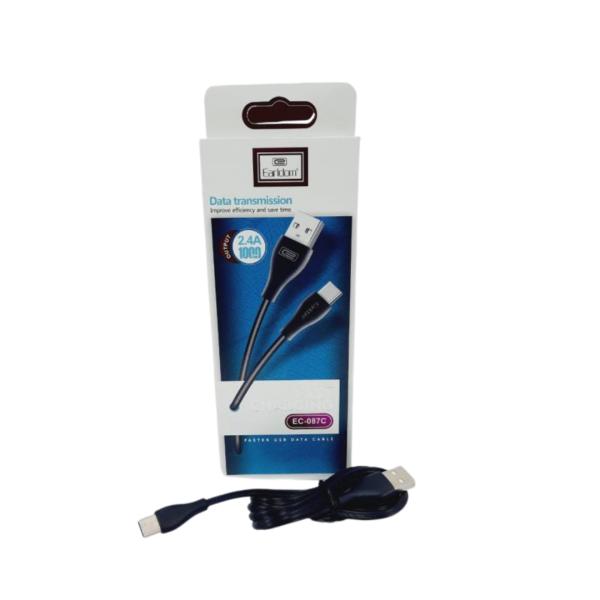 Cables Usb Tipo-C Ec-087C Earldom Negro