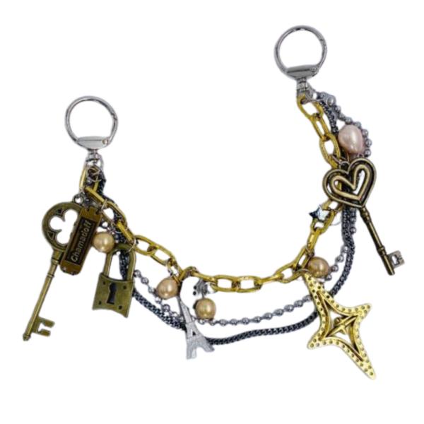 Llavero Chunky Con Charm Torre Eiffel