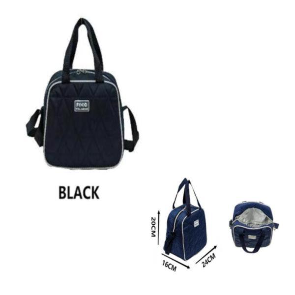 Lonchera  Diseño Acolchado Wm624 Negro