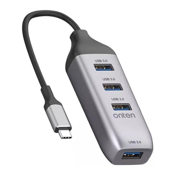 HUB USB TIPO C OTN-95118U ONTEN PLATEADO