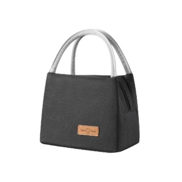 Lonchera Color Liso Wm522 Tamaño 22X14X17Cm Negro