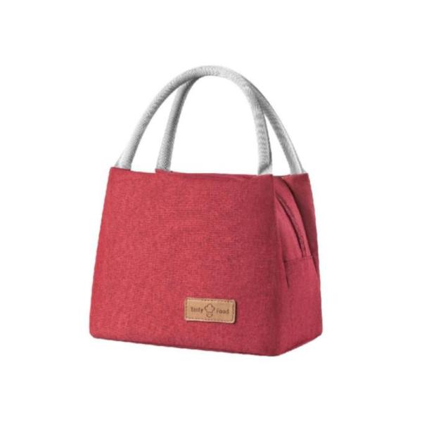 Lonchera Color Liso Wm522 Tamaño 22X14X17Cm Rojo