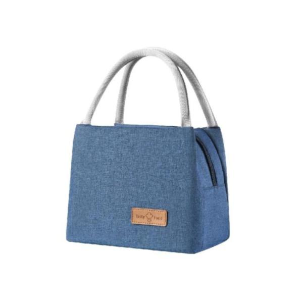 Lonchera Color Liso Wm523 Tamaño 27X16X19Cm Azul