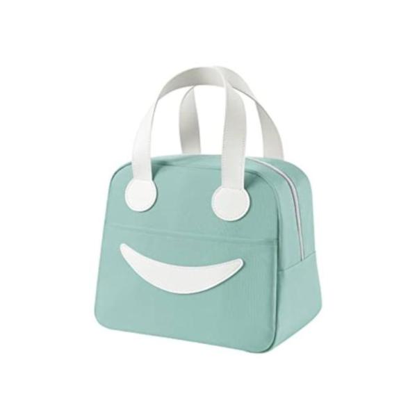 Lonchera Diseño Sonrisa Wm526 Tamaño 23X14X20Cm Verde