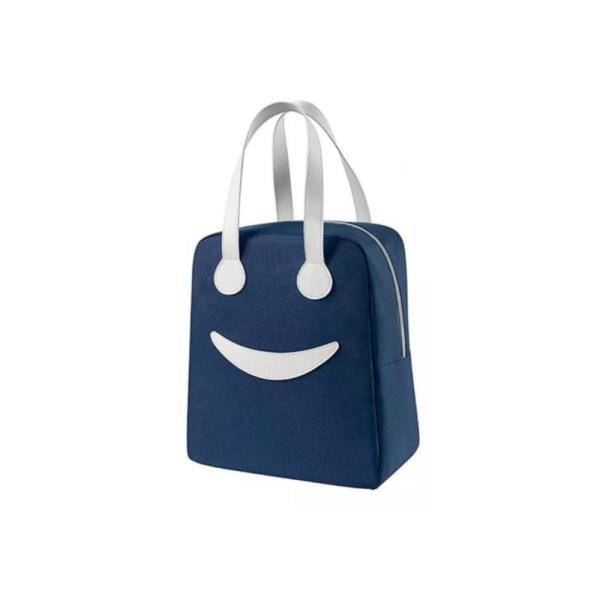 Lonchera Diseño Sonrisa Wm527 Tamaño 24X13X28Cm Azul
