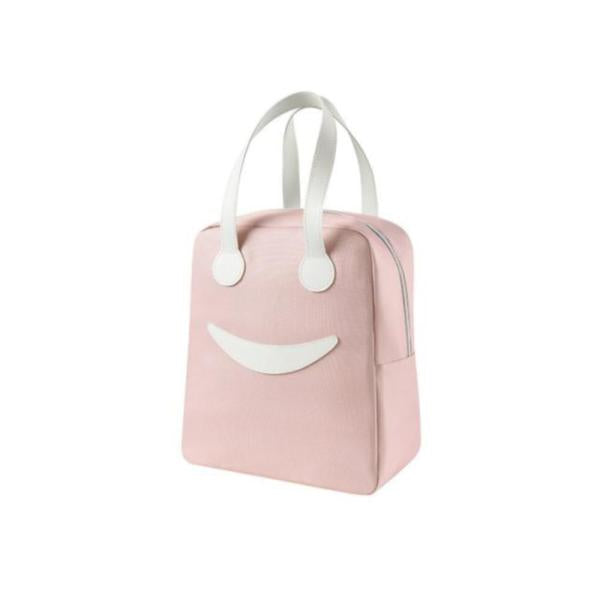 Lonchera Diseño Sonrisa Wm527 Tamaño 24X13X28Cm Rosado