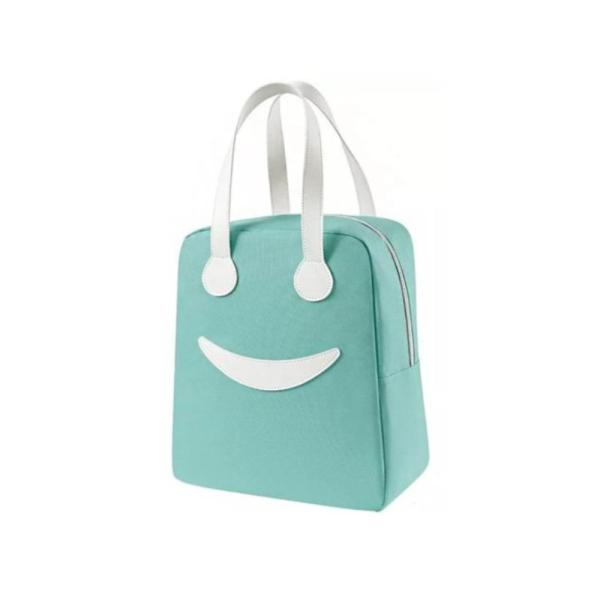 Lonchera Diseño Sonrisa Wm527 Tamaño 24X13X28Cm Verde
