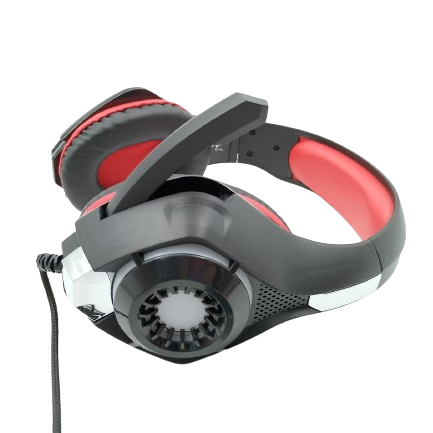 Audífonos FX03 Light GJBY con Sonido Estéreo y Cable 1.5m – Negro con Rojo