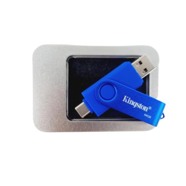Llave Maya  Pen Drive Con Tipo C Kingston 64Gb