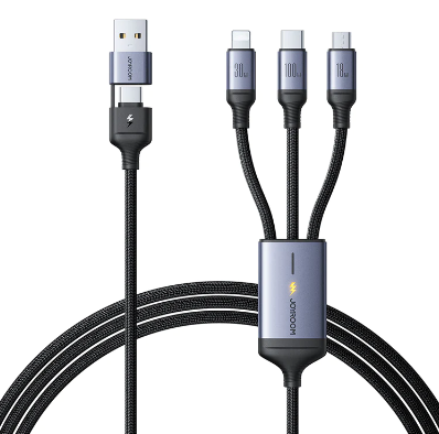 CABLE USB MULTIPLATAFORMA SA21-2T3 JOYROOM NEGRO