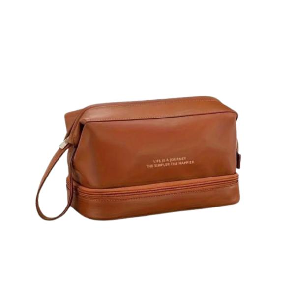 Neceser Diseño Cuero Doble Zipper Modelo 251-10