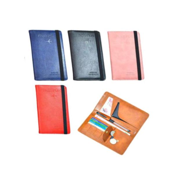 Porta Pasaporte  Modelo C361-1 Negro