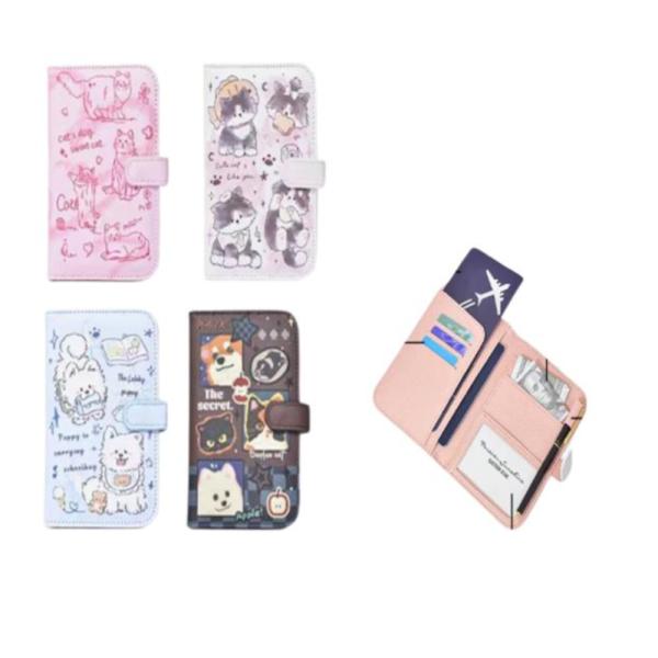 Porta Pasaporte Modelo C580-002 Gatito/Gris