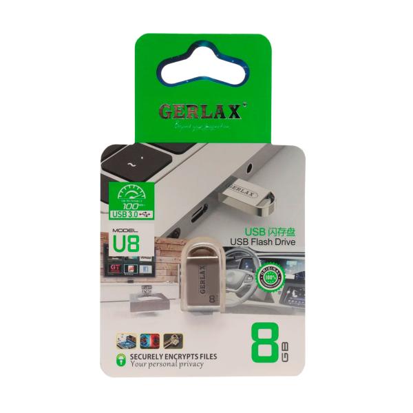 Gerlax Llave Maya U8 8GB Gerlax Plateada