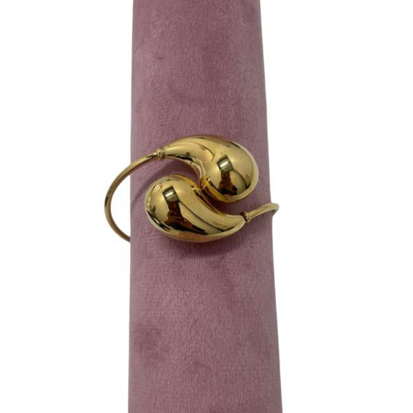 Pulsera  De Acero Diseño Gota  Dorado
