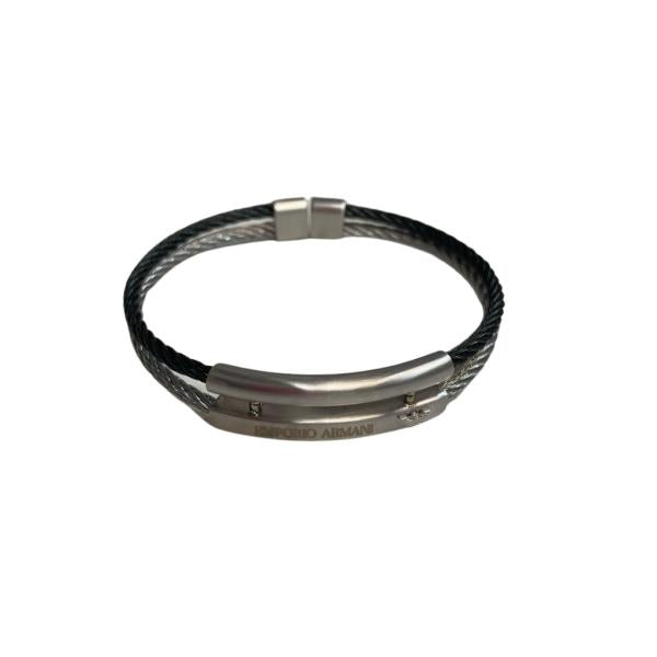 Pulsera De Acero Armani Plateado