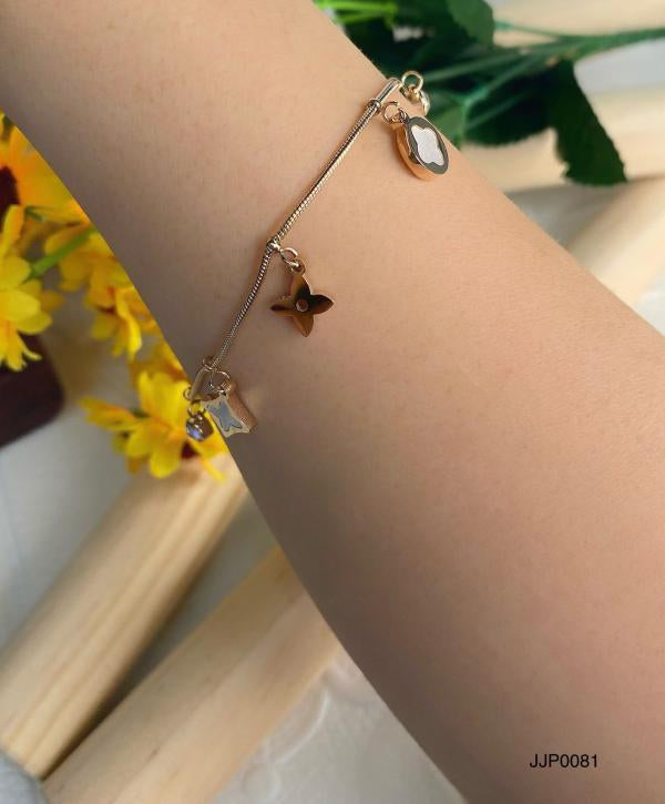 Pulsera DE Acero Rigida Gruesa Plateado