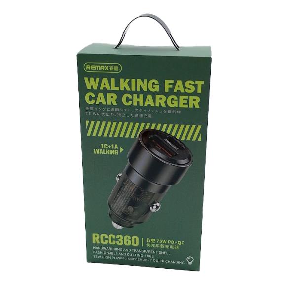 Cargador Cubo Carro RCC360 Serie Xingkong Remax Tarnish