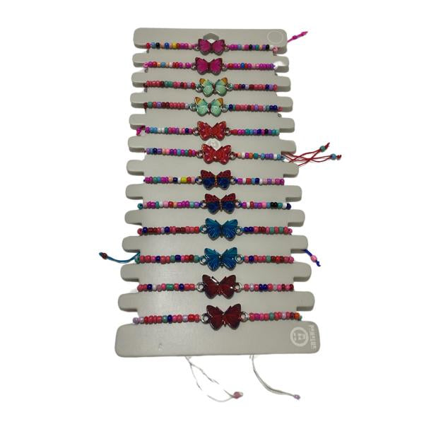 Pulsera De Hilo Diseño Mariposa Modelo Hn1294