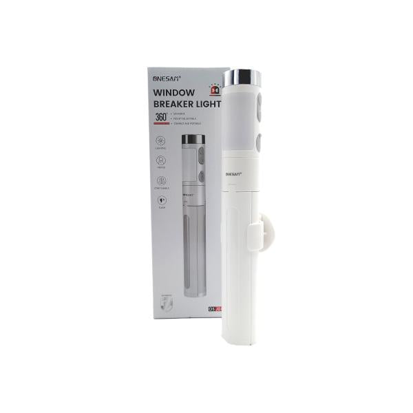 BASE PORTATIL MULTIFUNCIONAL CON LUZ OS-J08 ONESAM BLANCO