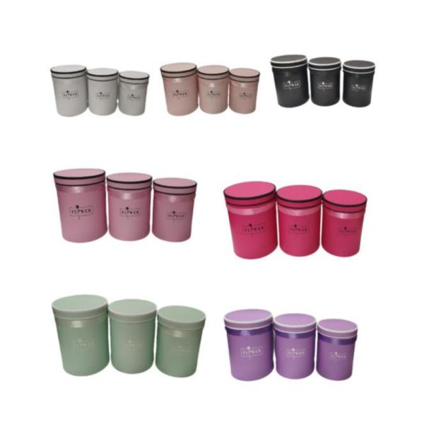 Set Caja De Regalo Diseño Cilindro Modelo Vn008 Palo Rosa