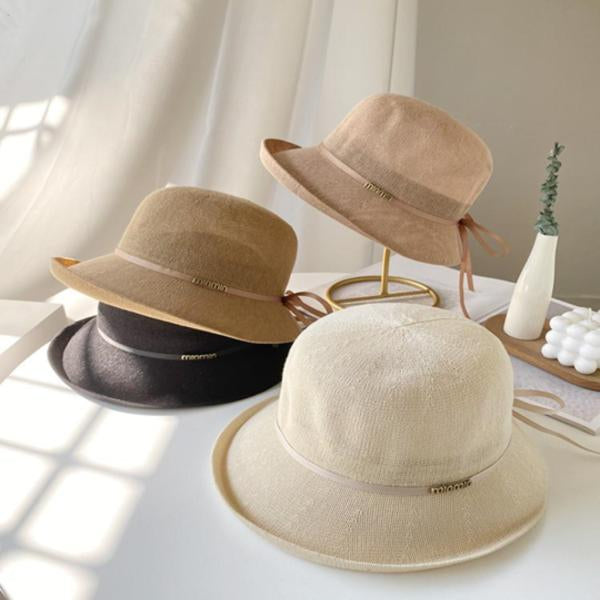 Sombrero De Playa Diseño Lazo Con Broche Modelo 6201