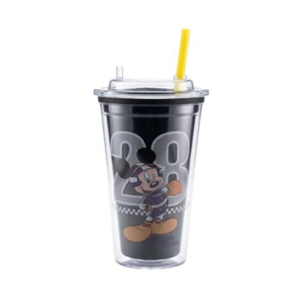 Vaso Infantil 450Ml Modelo X-296 Con Diseño Disney Mickey/Negro