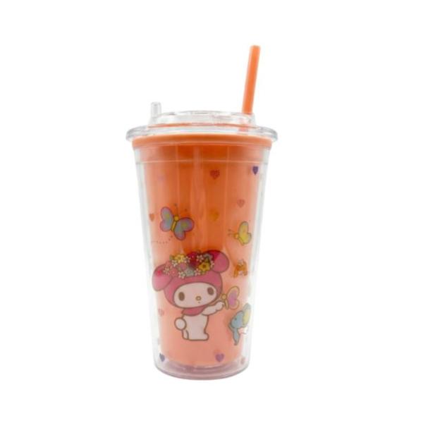 Vaso Infantil 450Ml Modelo X-301 Con Diseño Personajes Sanrio My Melody/Rosado