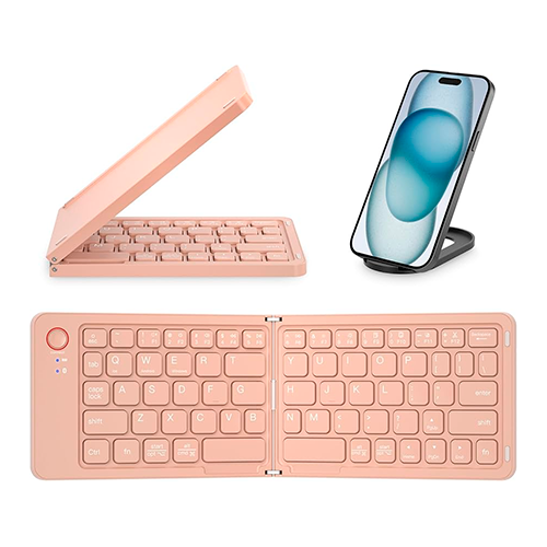 Teclado Inalambrico B023 Rosado
