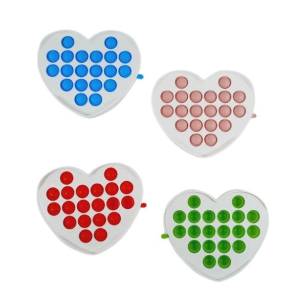 Juego Para Niño Pop It Forma De Corazon Borde Blanco