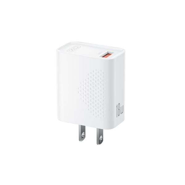 CUBO USB CARGA RÁPIDA 18W MODELO L159 XO BLANCO