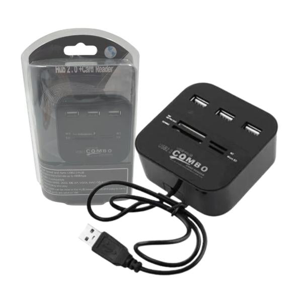 Hub Usb A 1 Usb A 3 Usb 2.0 + Lector De Micro Sd Y Sd A520