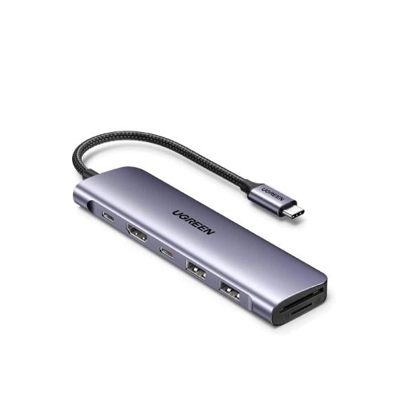 HUB USB TIPO A CM195 15214 UGREEN GRIS