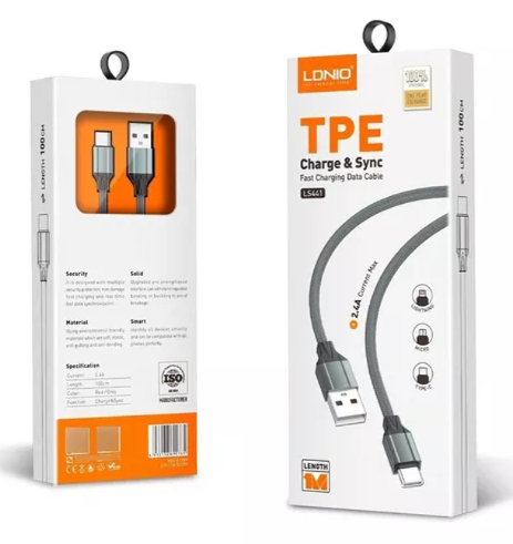 Cable Usb Tipo C LS441 Ldnio Negro