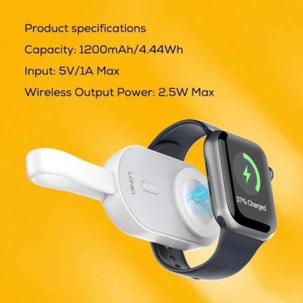 BATERIA DE EMERGENCIA PARA RELOJ AW005 1200MAH LDNIO GRIS