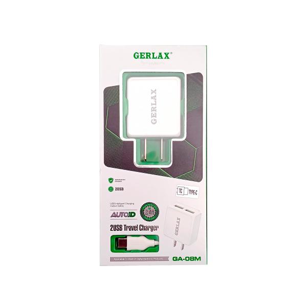 Cargador Casa Ga-08M Gerlax Blanco Tipo C