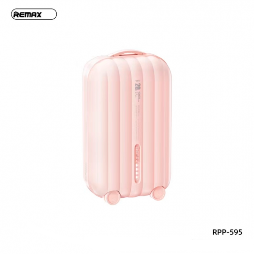 BATERIA DE EMERGENCIA RPP-595 10.000MAH SERIE BAGCASE REMAX ROSADA