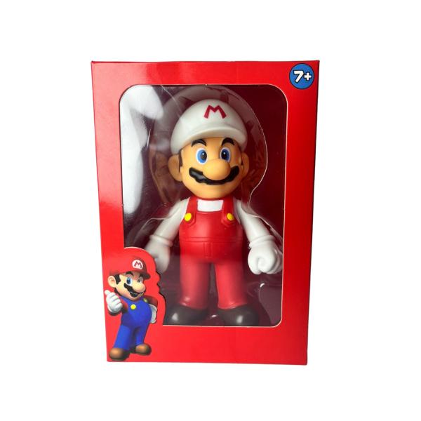Mario 10 Cm Overol Rojo  Y Blanco - Mario Bros