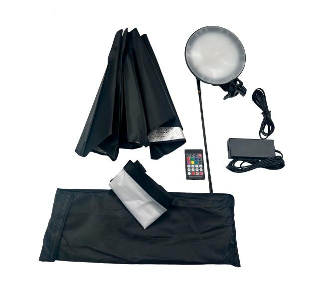 KIT DE ILUMINACION PROFESIONAL LED-30RGB WEIFENG