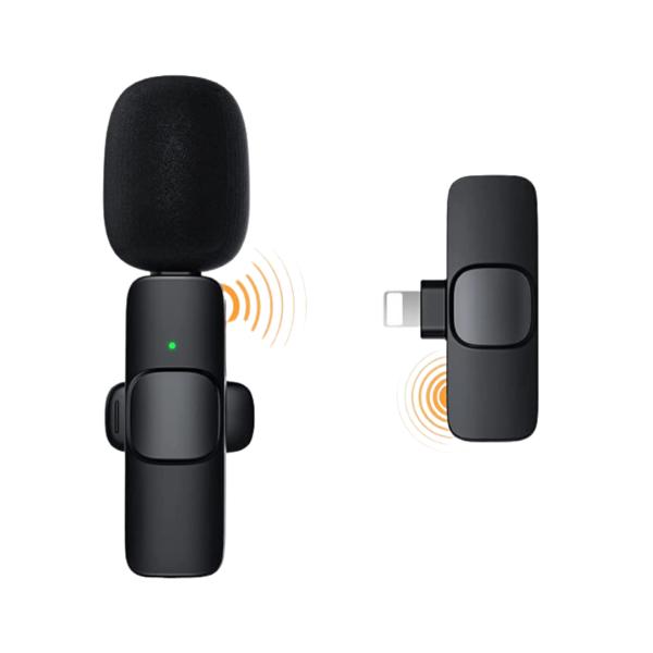 Microfono De Solapa Inalambrico Conector Iphone Lightning K8