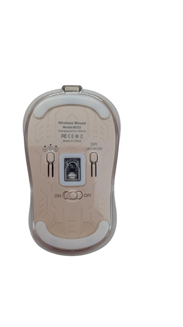MOUSE INALAMBRICO M333 PLANET ROSADO