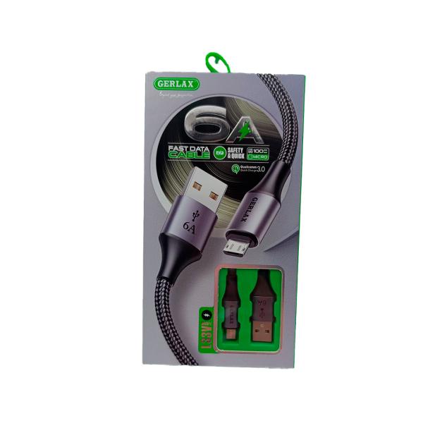 Cable Usb Micro B L33V Gerlax 1M Blanco