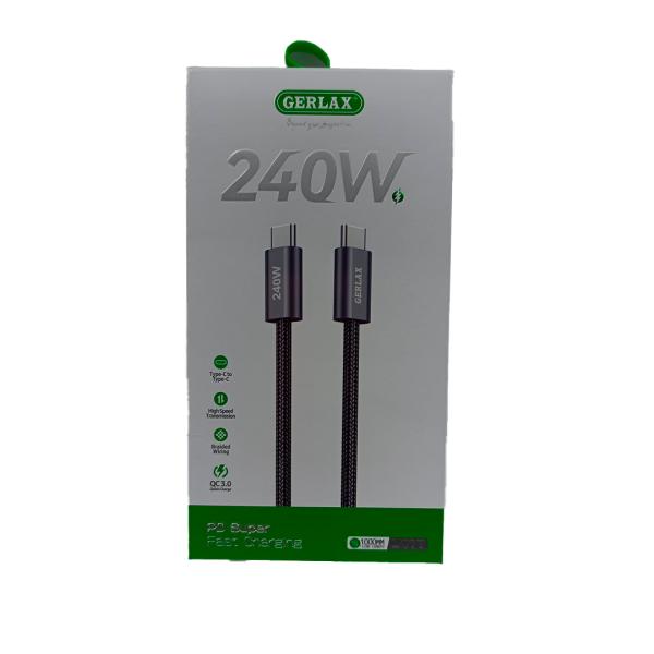 Cable Usb Tipo C L41T Gerlax 1M Negro