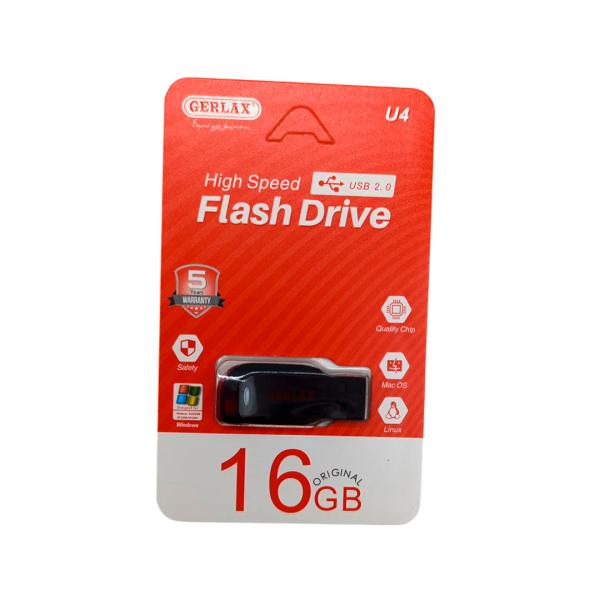 Gerlax Llave Maya U4 Gerlax Negro Rojo 16GB Negro Rojo