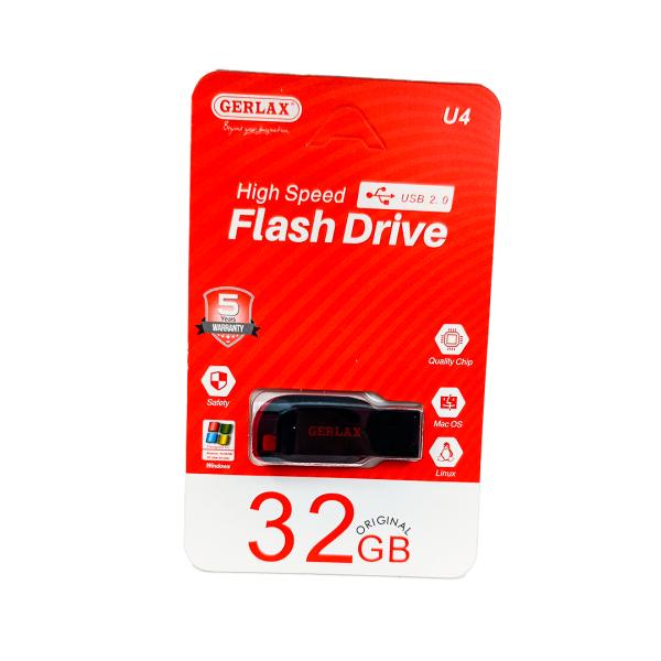 Gerlax Llave Maya U4 Gerlax Negro Rojo 32GB Negro Rojo